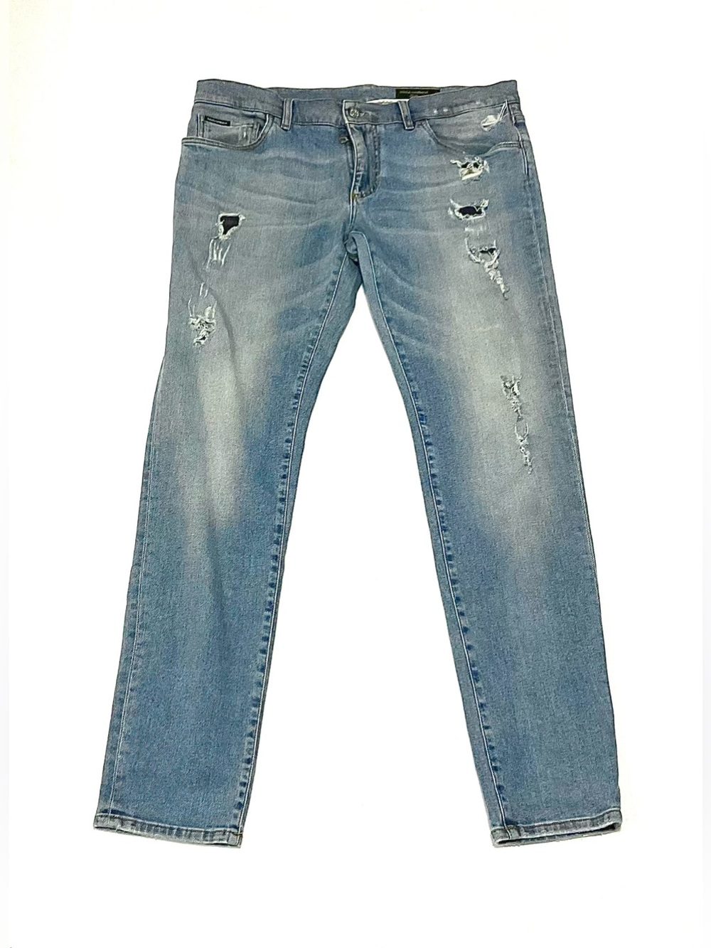 Dolce & Gabbana Gold Denim Jeans
